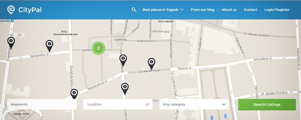 Zagreb Map